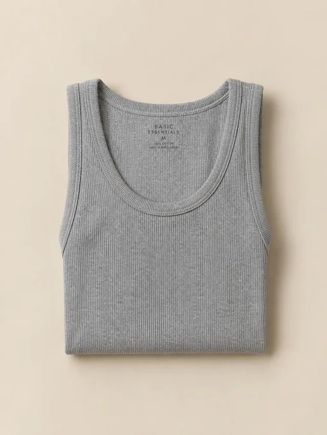 Майка в рубчик Grey